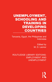 Unemployment, Schooling and Training in Developing Countries: Tanzania, Egypt, the Philippines and Indonesia book cover