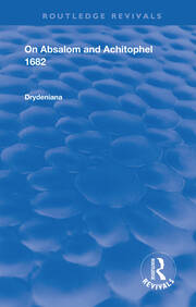 Drydeniana: On Absalom and Achitophel book cover