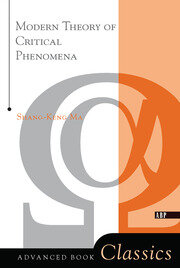 Modern Theory Of Critical Phenomena book cover