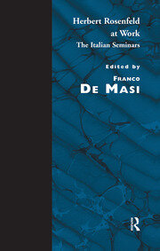 Herbert Rosenfeld at Work: The Italian Seminars book cover