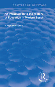 An Introduction to the History of Education in Modern Egypt book cover