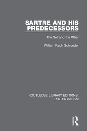 Sartre and his Predecessors: The Self and the Other book cover