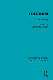 Freedom: Its Meaning book cover