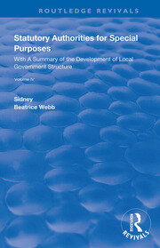 Statutory Authorities for Special Purposes: With a Summary of the Development of Local Government Structure book cover