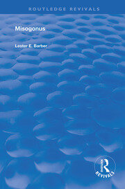 Misogonus: Edited with an Introduction book cover