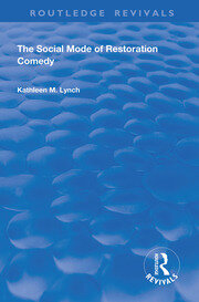Social Mode of Restoration Comedy book cover
