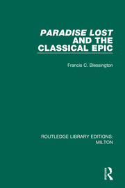 Paradise Lost and the Classical Epic book cover