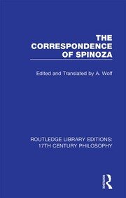 The Correspondence of Spinoza book cover