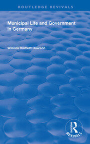 Municipal Life and Government in Germany book cover