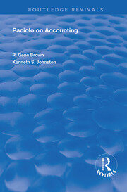 Paciolo on Accounting book cover