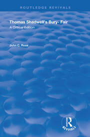 Thomas Shadwell's Bury-Fair: A Critical Edition book cover