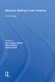 Women's Writing In Latin America: An Anthology book cover