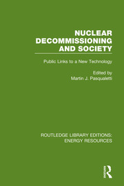 Nuclear Decommissioning and Society: Public Links to a New Technology book cover