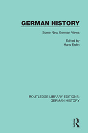 German History: Some New German Views book cover