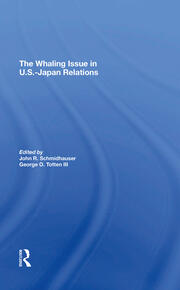 The Whaling Issue In U.s.-japan Relations book cover
