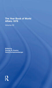 The Year Book Of World Affairs, 1978 book cover