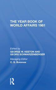 The Year Book Of World Affairs, 1981 book cover