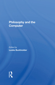 Philosophy And The Computer book cover
