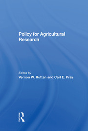 Policy For Agricultural Research book cover