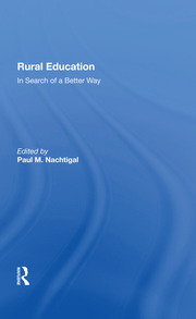 Rural Education: In Search Of A Better Way book cover