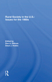 Rural Society In The U.s.: Issues For The 1980s book cover