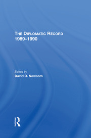 The Diplomatic Record 19891990 book cover