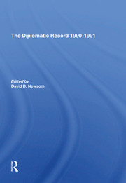 The Diplomatic Record 19901991 book cover
