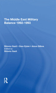 The Middle East Military Balance 19921993 book cover