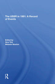 The Ussr In 1991: A Record Of Events book cover