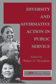 Diversity And Affirmative Action In Public Service book cover