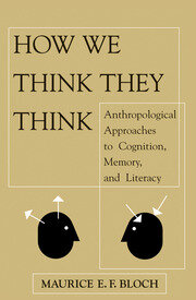 How We Think They Think: Anthropological Approaches To Cognition, Memory, And Literacy book cover
