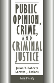 Public Opinion, Crime, And Criminal Justice book cover