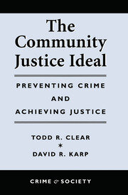 The Community Justice Ideal book cover