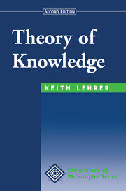 Theory Of Knowledge: Second Edition book cover