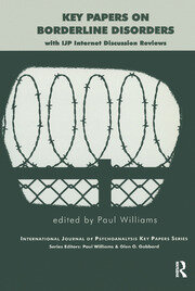 Key Papers on Borderline Disorders: With IJP Internet Discussion Reviews book cover