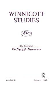 Winnicott Studies. No 8 book cover