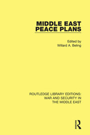 Middle East Peace Plans book cover