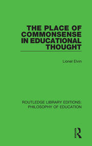 The Place of Commonsense in Educational Thought book cover