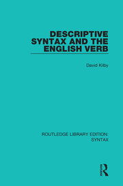 Descriptive Syntax and the English Verb book cover