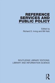 Reference Services and Public Policy book cover