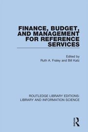 Finance, Budget, and Management for Reference Services book cover