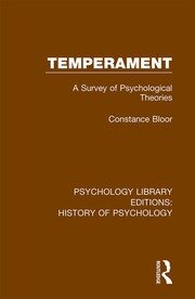 Temperament: A Survey of Psychological Theories book cover