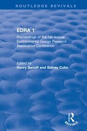 EDRA 1: Proceedings of the 1st Annual Environmental Design Research Association Conference book cover