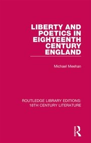 Liberty and Poetics in Eighteenth Century England book cover