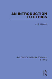 An Introduction to Ethics book cover