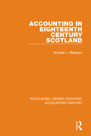 Accounting in Eighteenth Century Scotland book cover