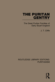 The Puritan Gentry: The Great Puritan Families of Early Stuart England book cover