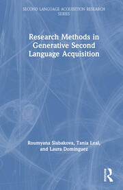 Research Methods in Generative Second Language Acquisition book cover