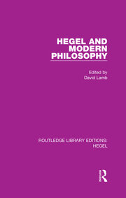 Hegel and Modern Philosophy book cover