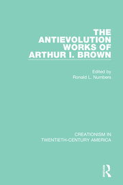 The Antievolution Works of Arthur I. Brown book cover